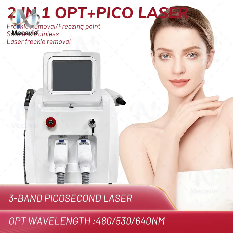 Laser 2 en 1 Nd Yag Machine de détatouage plus récent IPL OPT épilation Portable multifonction Salon certifié