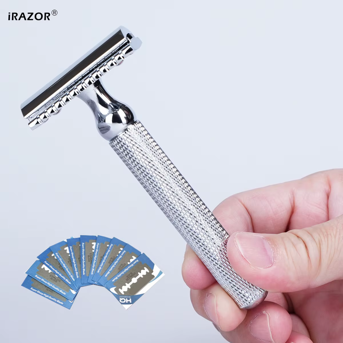 IRAZOR Rasoir de sécurité classique à double tranchant