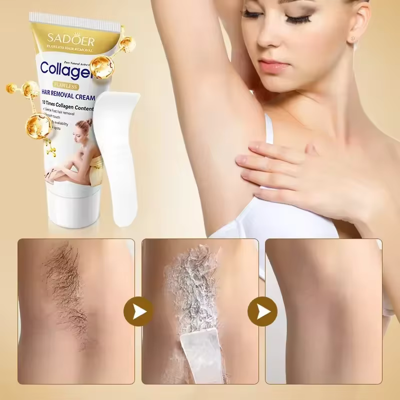 Crème d'épilation rapide indolore inhibiteur de croissance des cheveux bras aisselles jambes dépilatoire Permanent pour hommes femmes beauté soins de santé 60g
