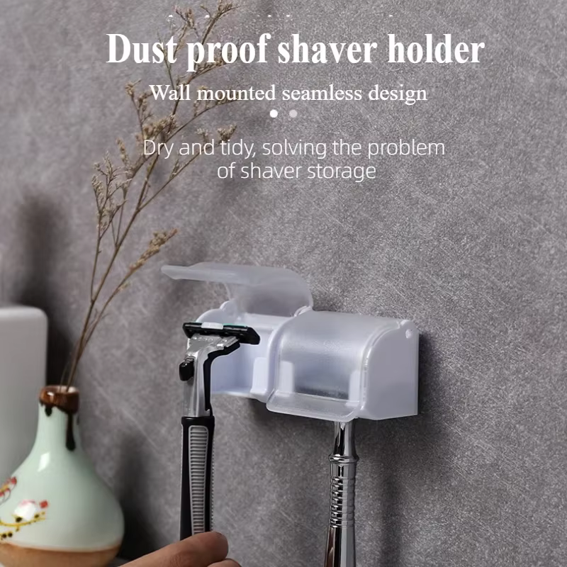 Boîte de support de rasoir anti-poussière