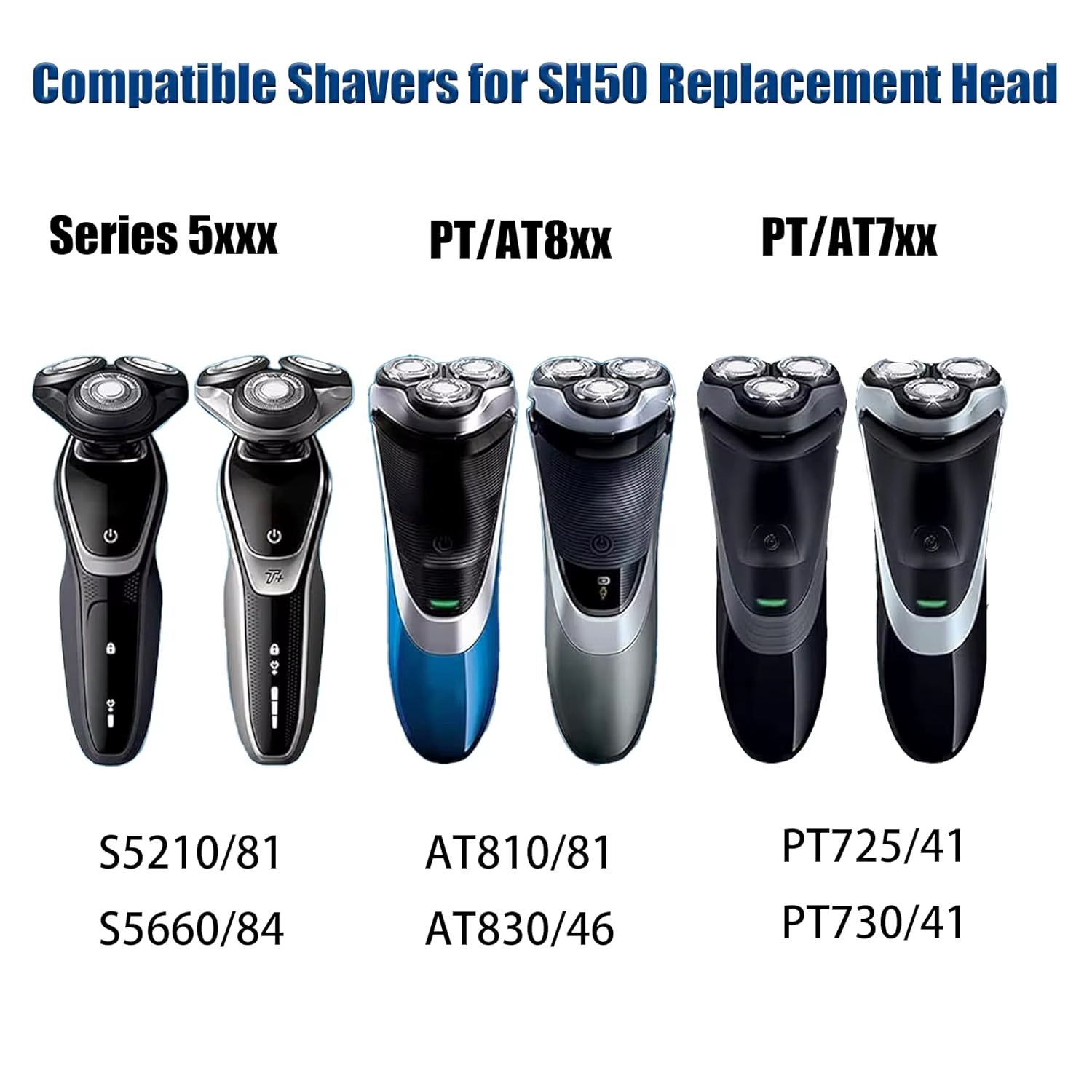 Têtes de rechange pour rasoirs électriques Philips Series 5000