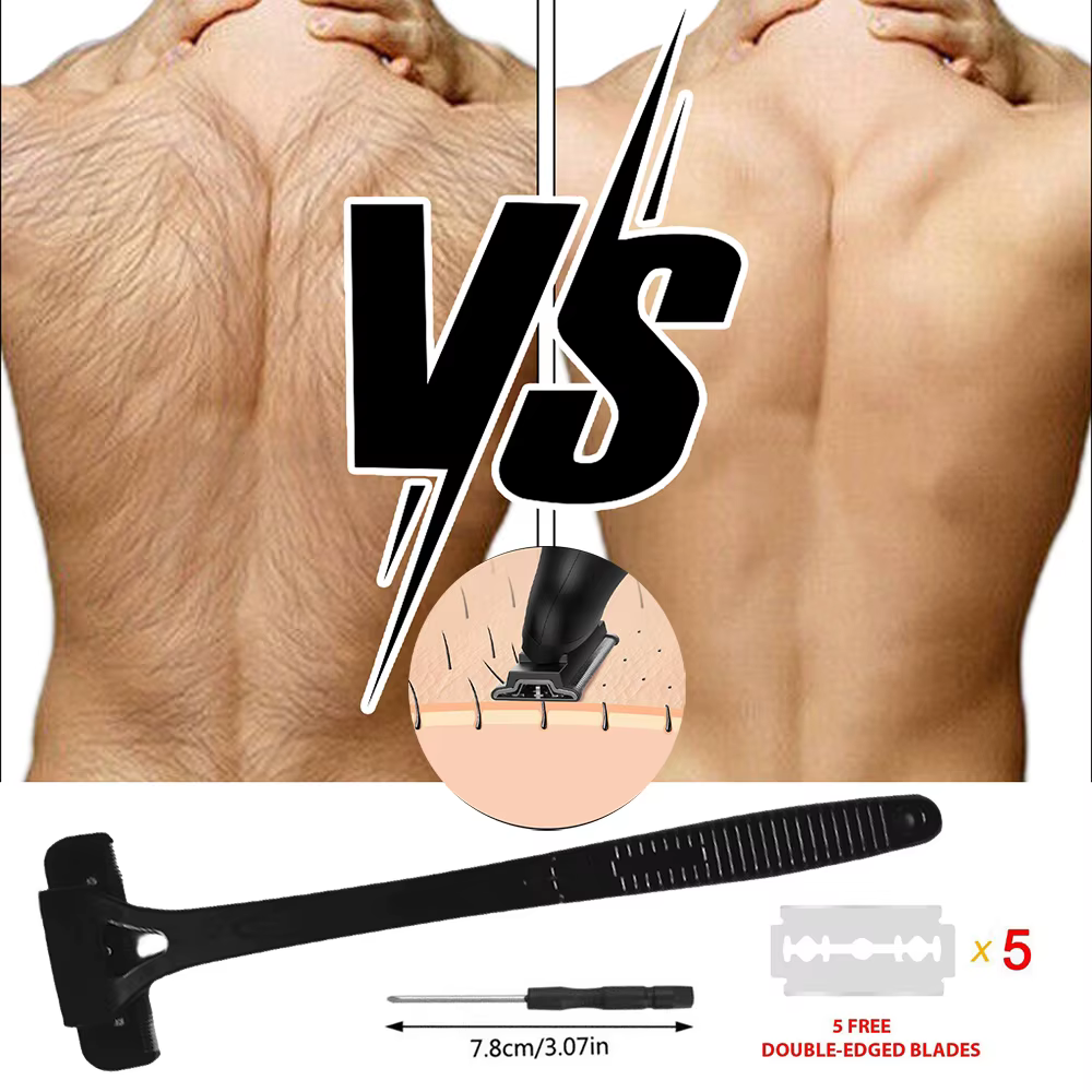Nouveaux hommes dos rasoir cheveux corps