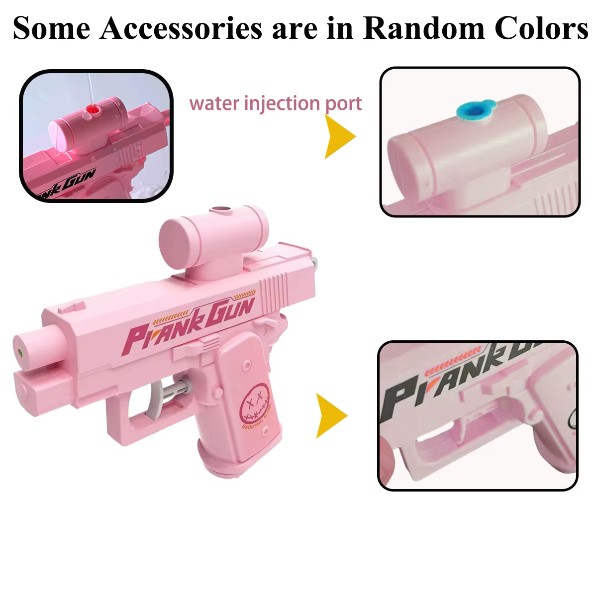 Pistolet à eau bidirectionnel, jouet de farce, pistolet à eau anti-stress, petit pistolet de jeu, interaction adulte-enfant, pour l'extérieur et l'intérieur, cadeau, 2 styles