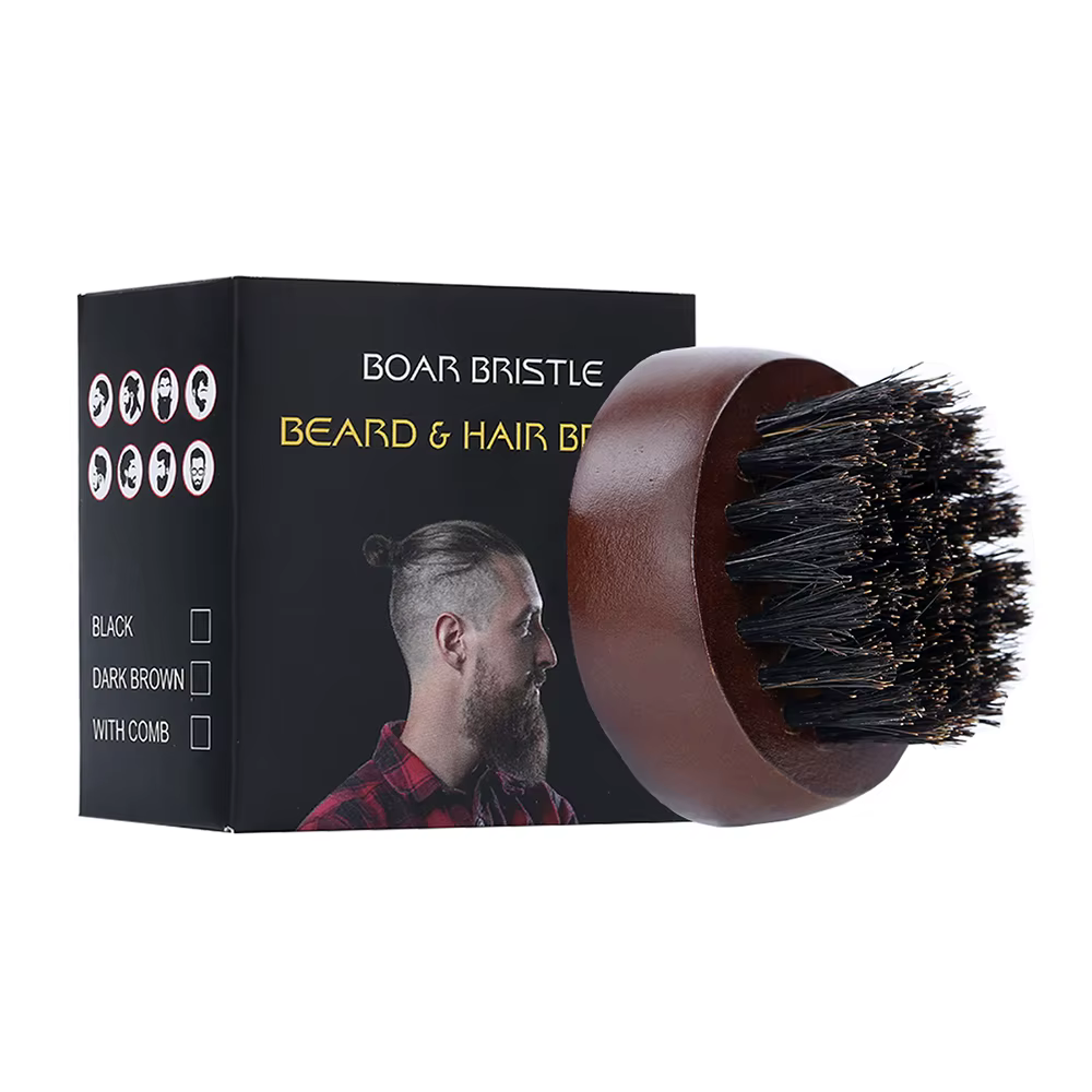 Brosse à barbe ronde pour hommes