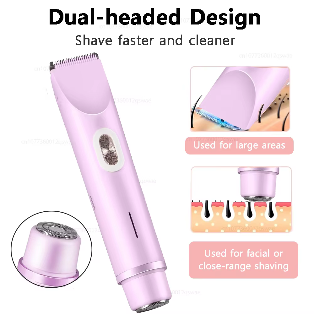 Rasoir électrique pour femmes à double tête
