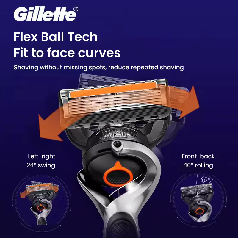 Gillette Fusion 5 ProGlide Razor pour homme Rasoir haute efficacité à lame 5 couches