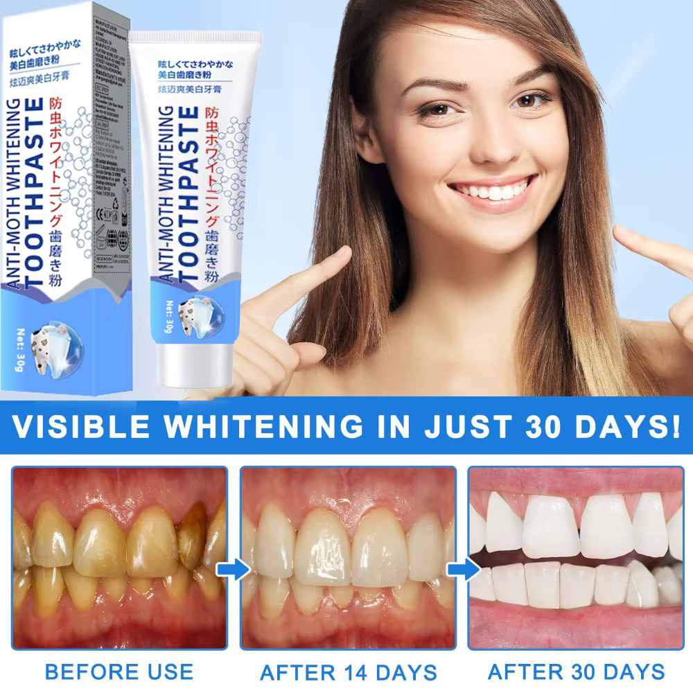 Dentifrice Anti-Caries Soin Doux de l'Émail Réduction de la Plaque Haleine Fraîche Gel Nettoyant Adapté aux Tous Membres de la Famille