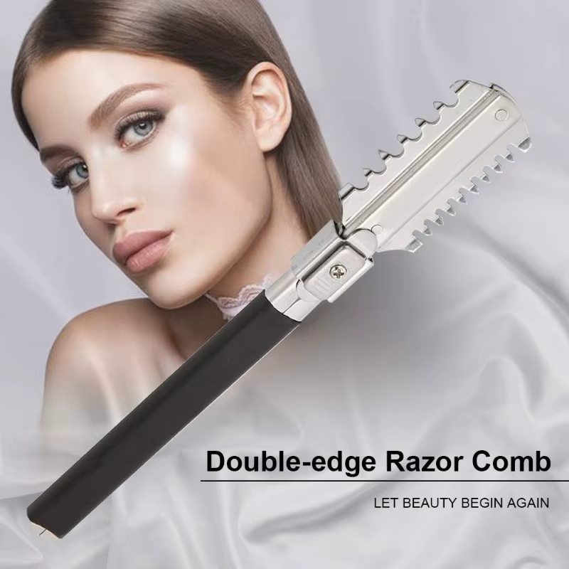 Lames de rasoir professionnelles à double tranchant pour la coupe de cheveux