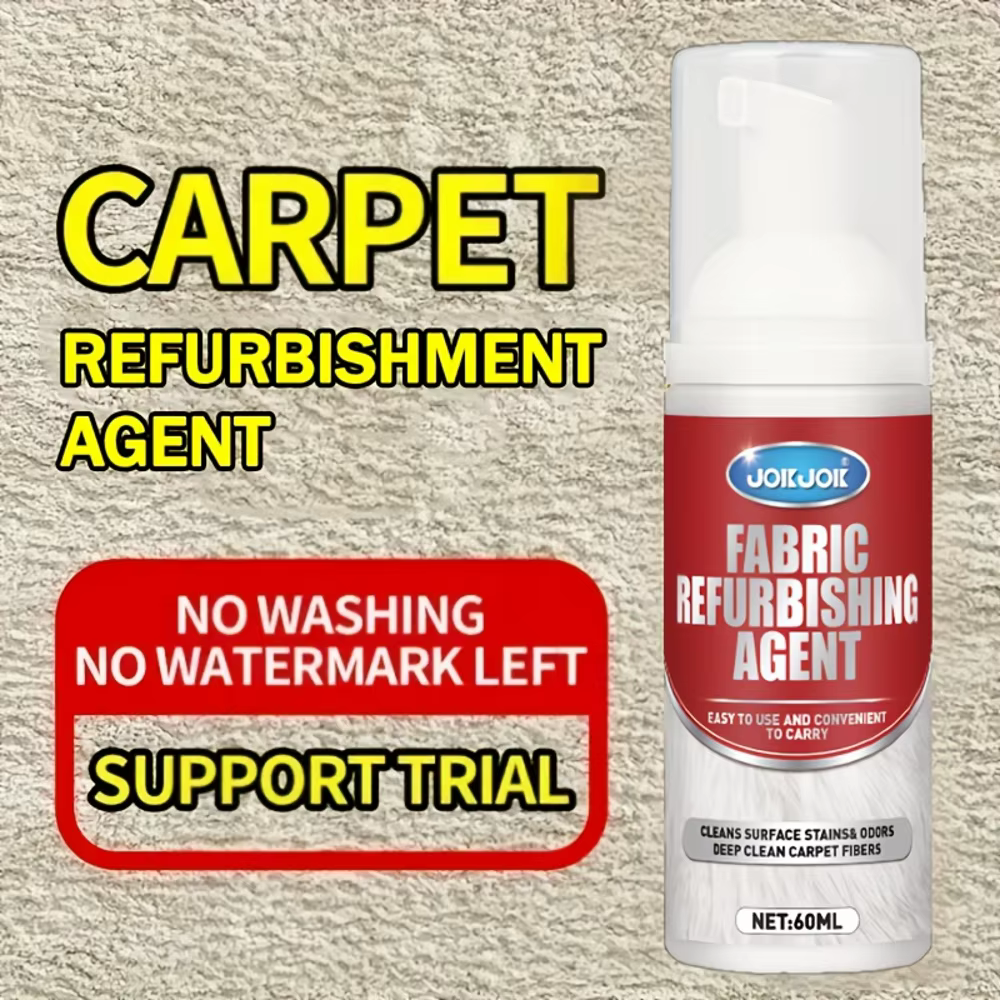 1 x 60 ml de spray nettoyant professionnel pour tissus et tapisseries | Solution de nettoyage en profondeur pour tapis, canapés et intérieurs de voiture, élimine les taches