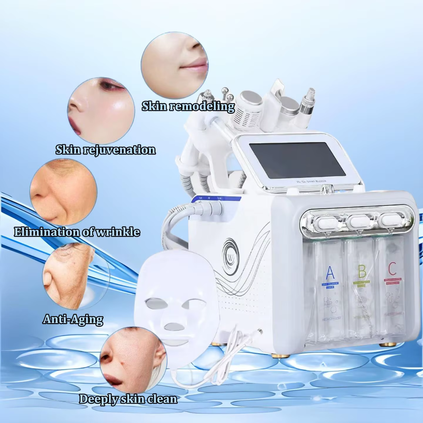 Appareil d'hydrodermabrasion 7 en 1