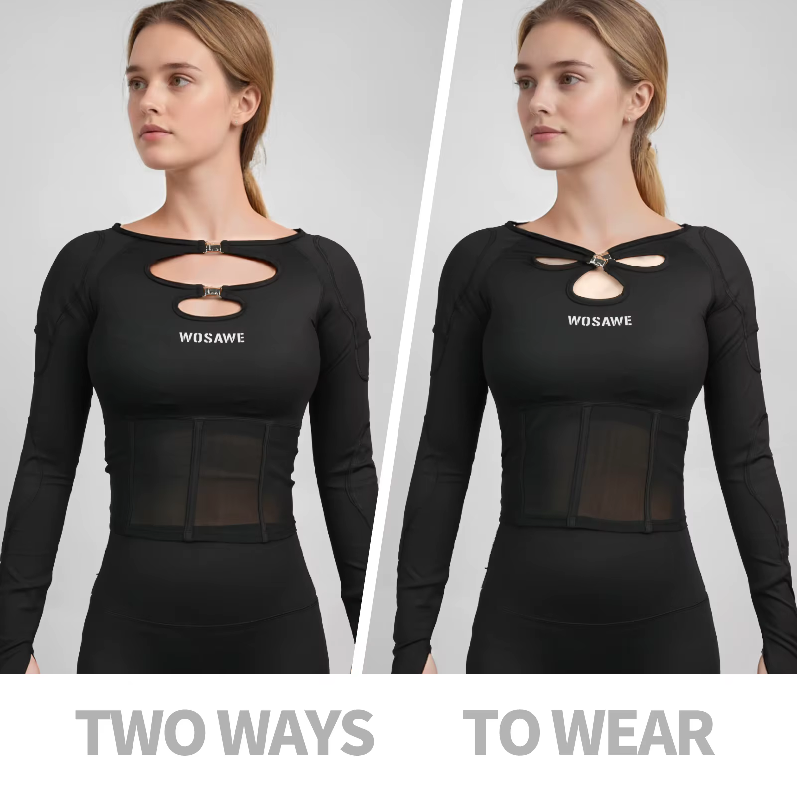 WOSAWE – veste de moto pour femmes, chemise d'été respirante et hautement élastique, vêtements confortables et respectueux de la peau