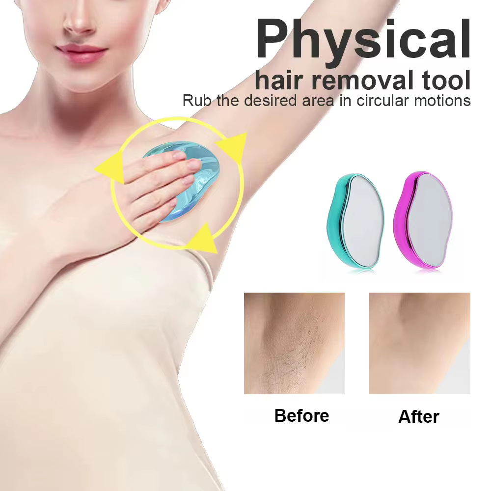 Épilation Physique Épilateurs Cristal Gomme À Cheveux Sûr Facile Nettoyage Réutilisable Corps Lisse Beauté