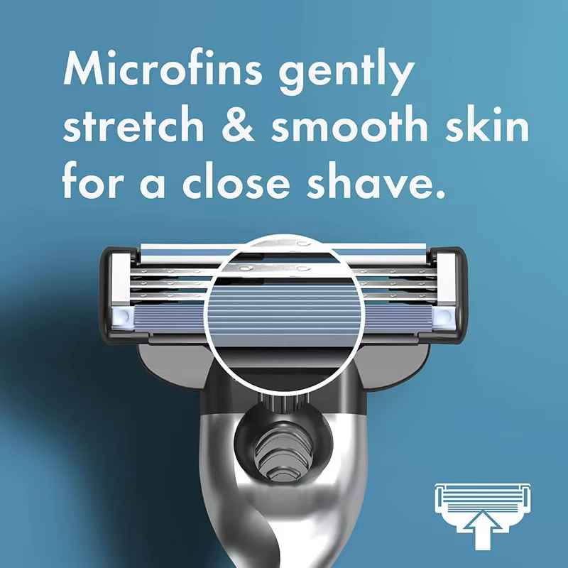 Gillette Mach 3 recharges de tête de rasoir cartouches avec bandes lubrifiées 3 couches lames