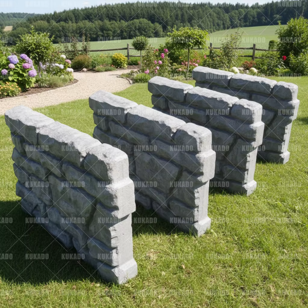 Clôture de parterre de fleurs, brique, moule en ciment, rénovation de cour, ceinture verte, Imitation pierre, brique ancienne, produits en béton préfabriqués