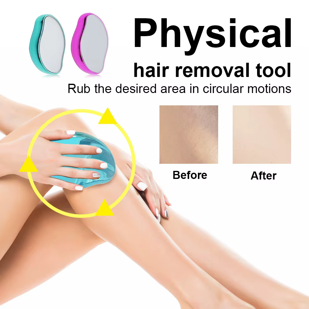Épilation Physique Épilateurs Cristal Gomme À Cheveux Sûr Facile Nettoyage Réutilisable Corps Lisse Beauté