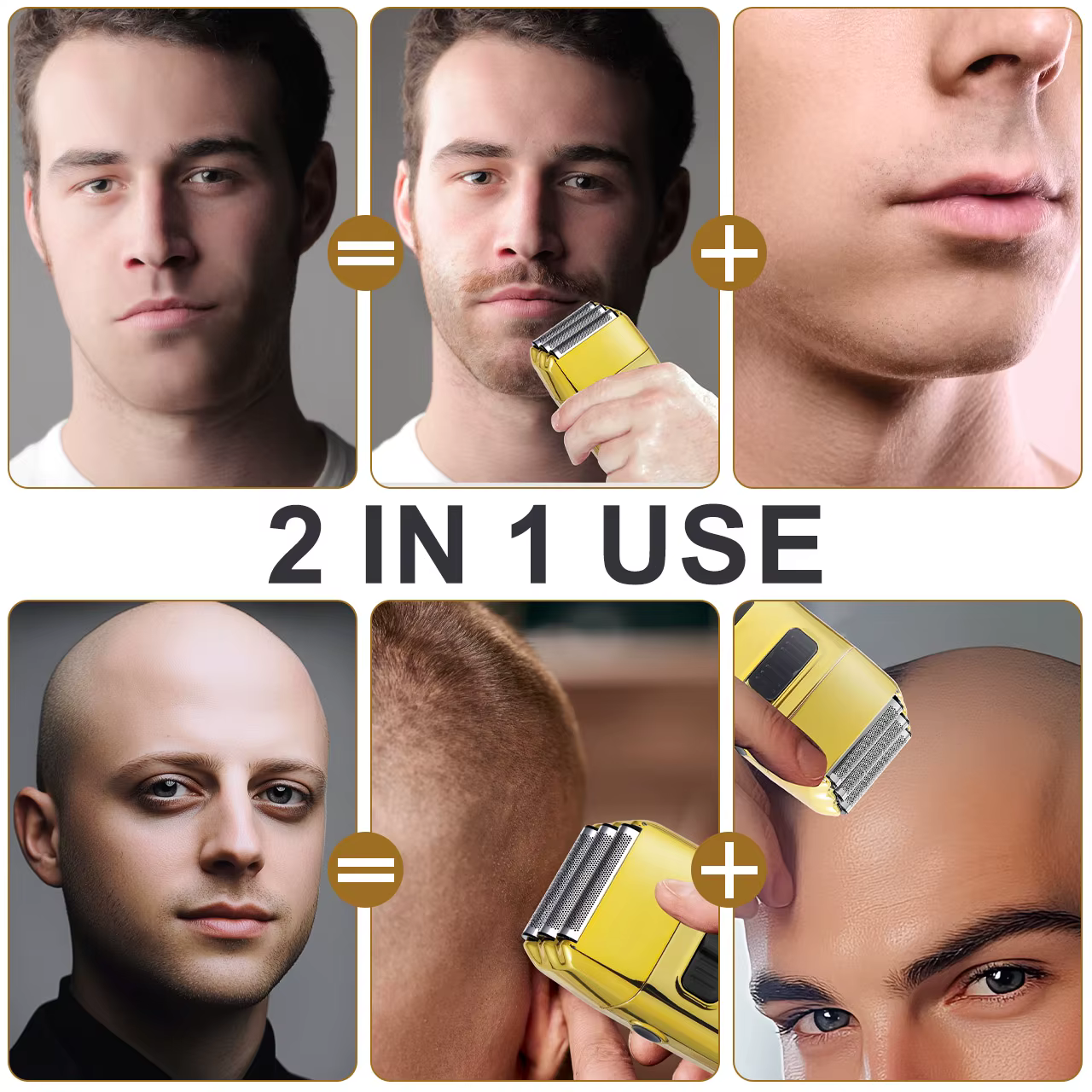 Rasoir électrique rechargeable pour hommes