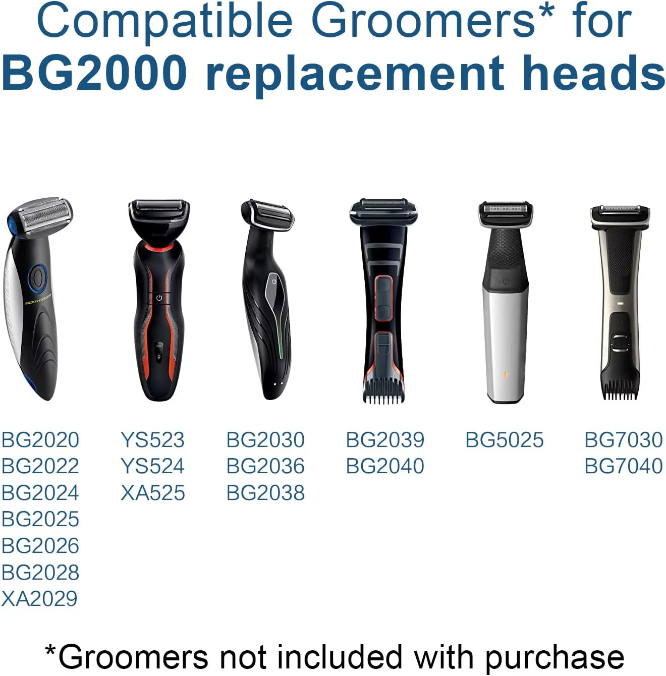 Tête de rechange pour tondeuse corporelle Philips Norelco Bodygroom
