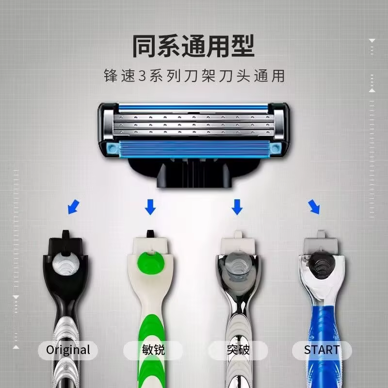 Lames de rasoir Gillette Mach 3 Refilis Classic Lame à 3 couches Remplacement