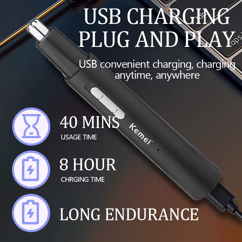 Kemei 6668 tout en un stylo nez tondeuse pour hommes femmes électrique