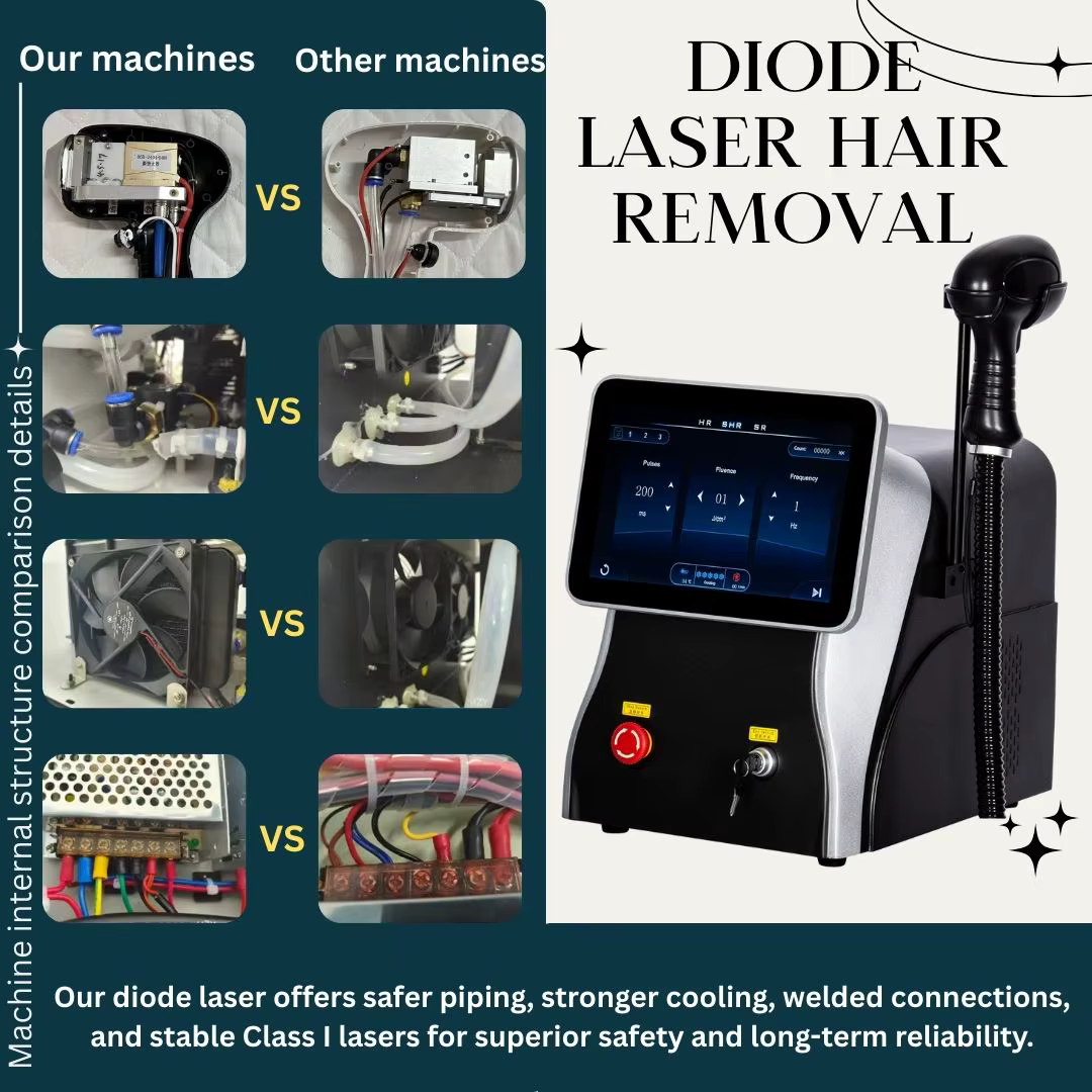 Machine d'épilation laser professionnelle 10 barres