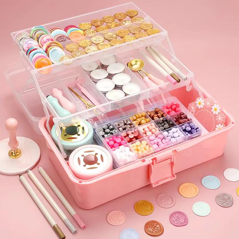 Kit de timbres de sceau d'avertissement pour mariage, banc de sceau, boîte de rangement d'avertissement, fournitures d'artisanat de four, outils exécutifs