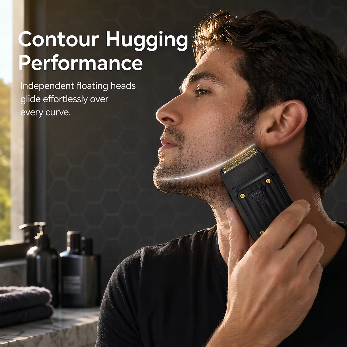 VGR Rasoir rasoir électrique homme Professionnel Rasoir Électrique Tondeuse tondeuse homme professionnelle à barbe