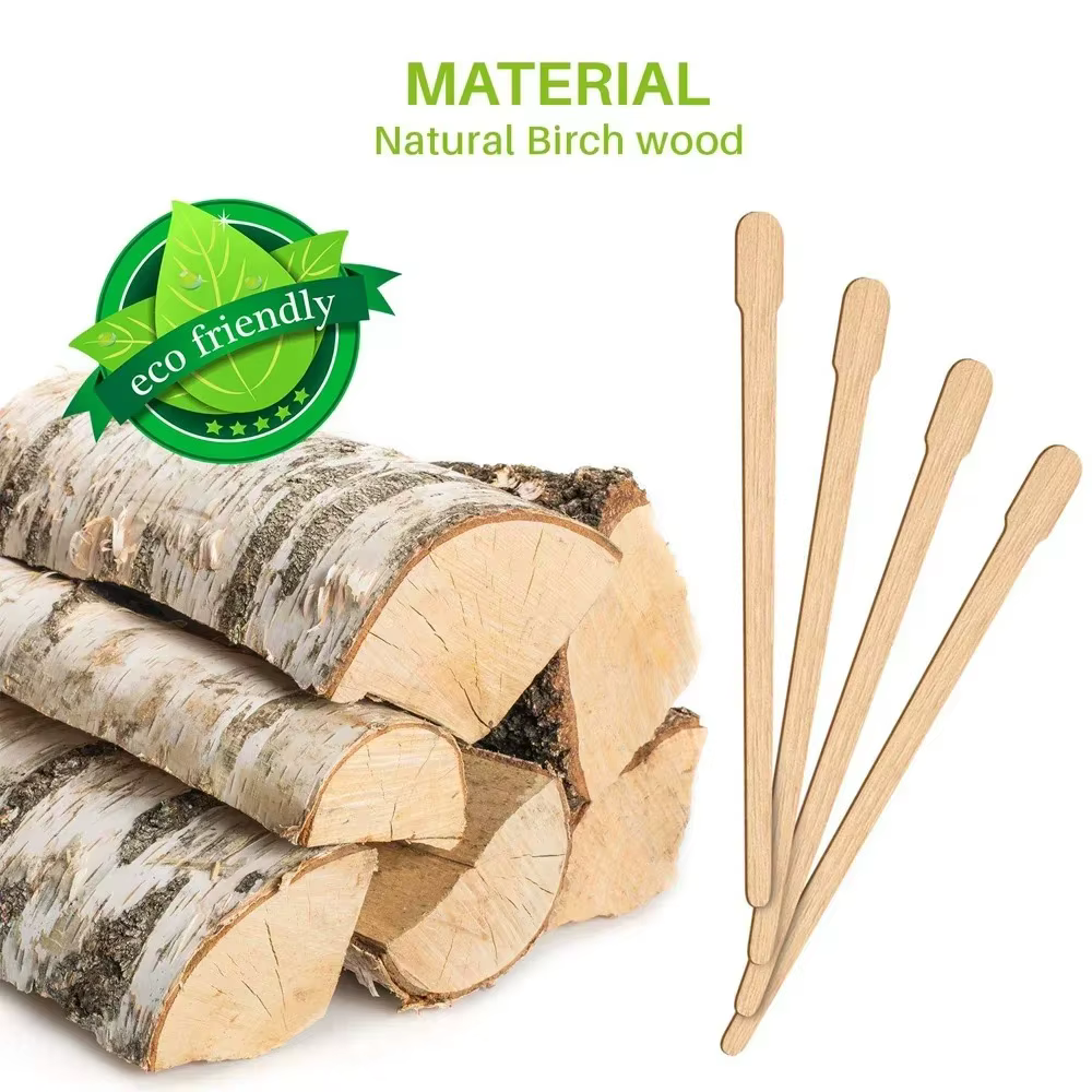 100 pièces femme en bois épilation bâton jetable