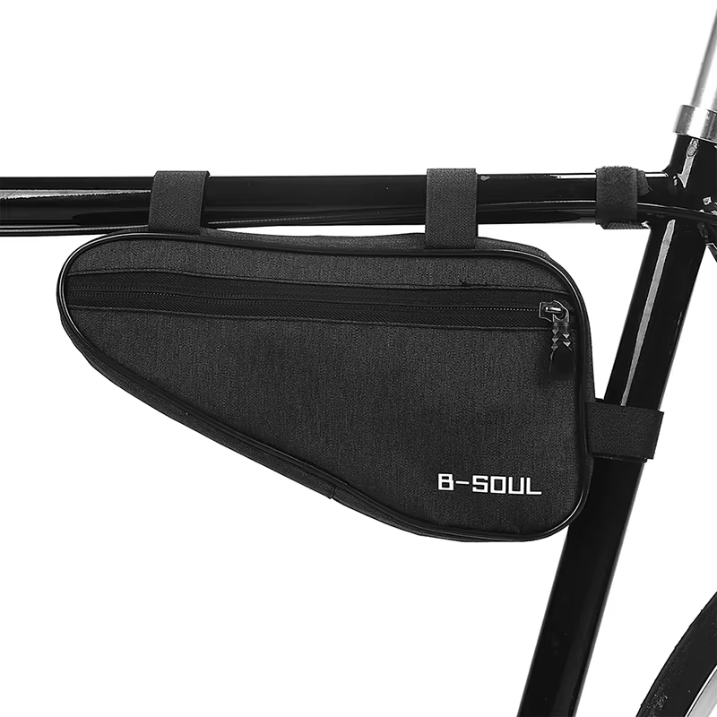1 pièce Sacoche de cadre triangulaire imperméable pour VTT, Sacoche de tube avant, Accessoires de vélo, Support de cadre
