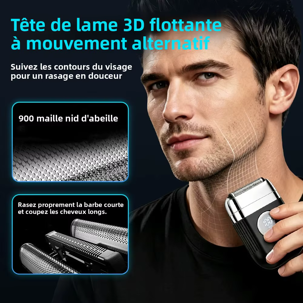 Rasoir électrique portable pour homme