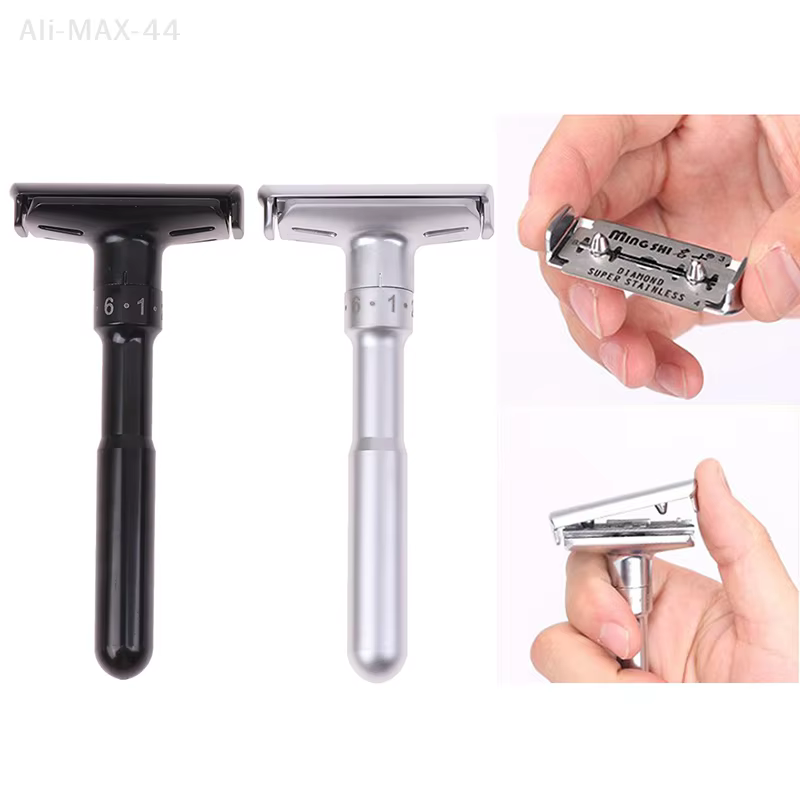 Rasoir de sécurité classique réglable à Double bord pour hommes