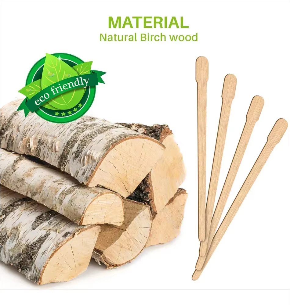 100 pièces femme en bois épilation bâton jetable
