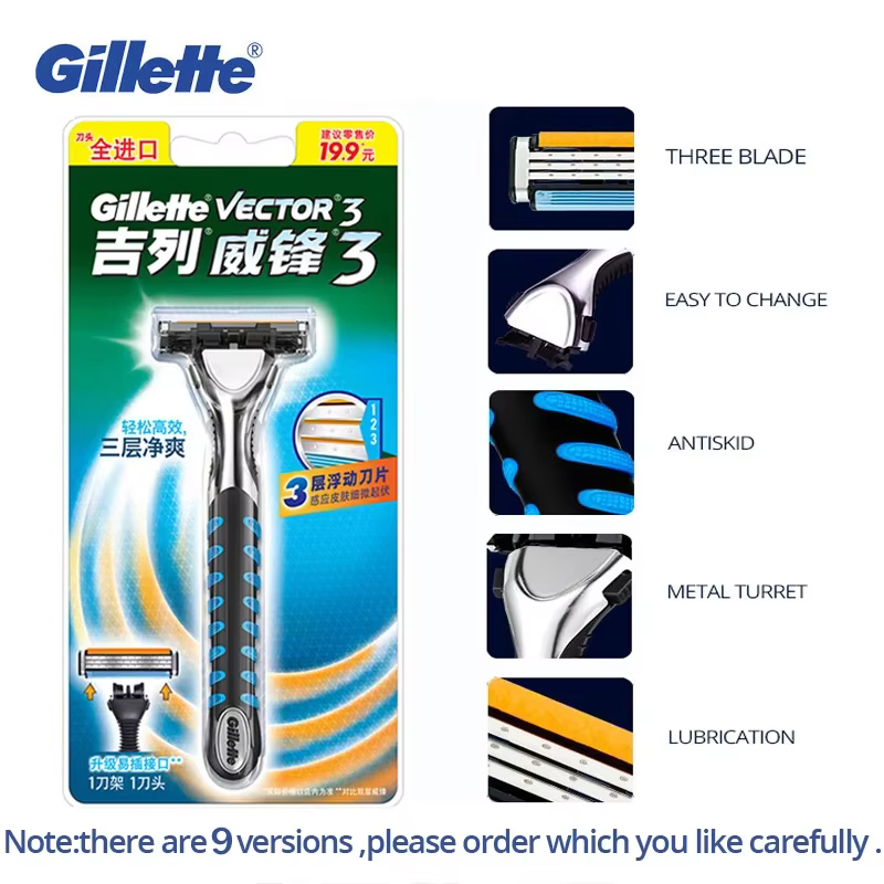 Gillette Sensor Excel – recharges de lames de rasoir pour hommes Vector3