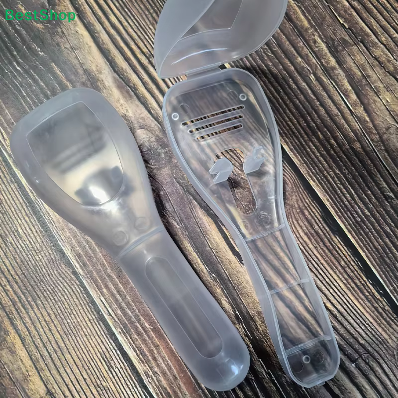 〔R〕Étui de voyage transparent en plastique pour rasoir