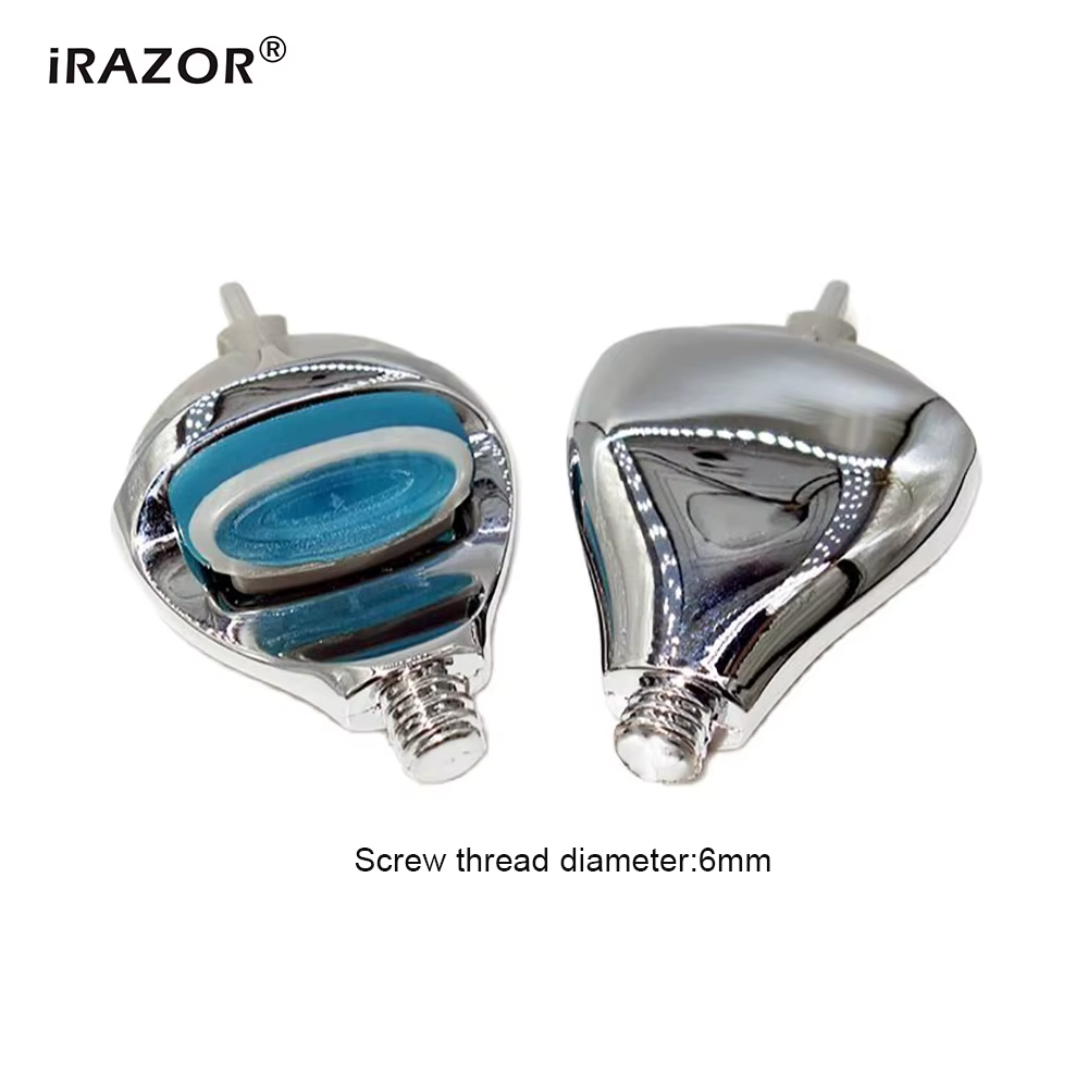 IRAZOR 5 couches Fusion sécurité tête de rasoir connecteur bricolage manuel F5 lames adaptateur Chrome argent filetage diamètre 6mm