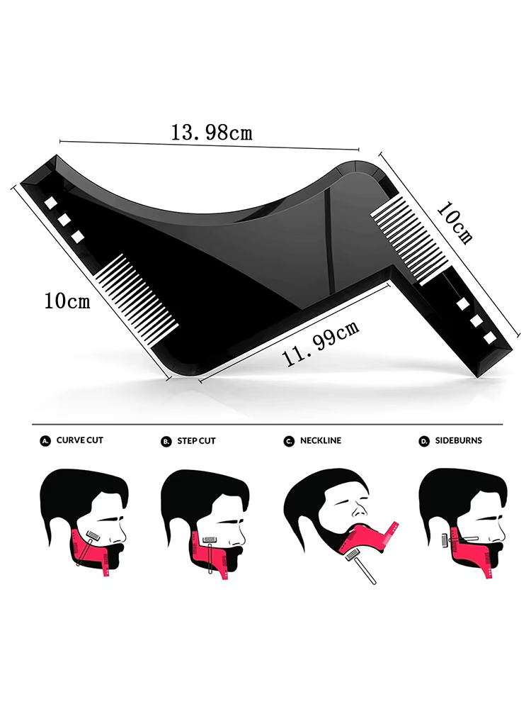 Peigne à barbe, modèle de coiffure