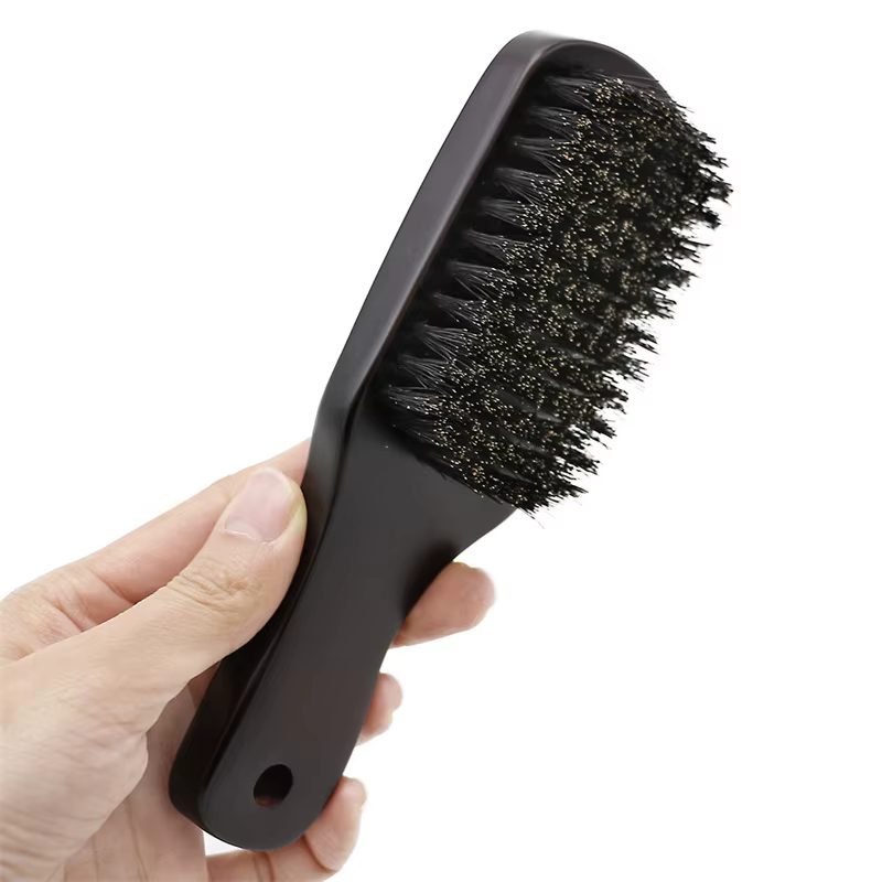 Manche en bois poils de sanglier barbe brosse outil de rasage