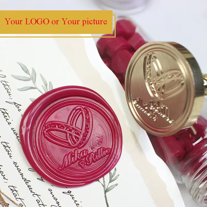 Sceau d'avertissement de logo personnalisé, personnalisé, décor de scrapbooking, faire-part de mariage, personnalisé avec votre conception, cadeau d'anniversaire