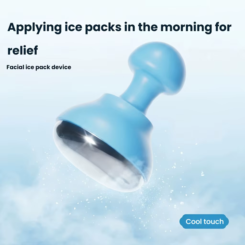 Masseur facial froid pour soulager les gonflements matinaux, les coups de soleil et la chaleur – Outil de massage facial rafraîchissant
