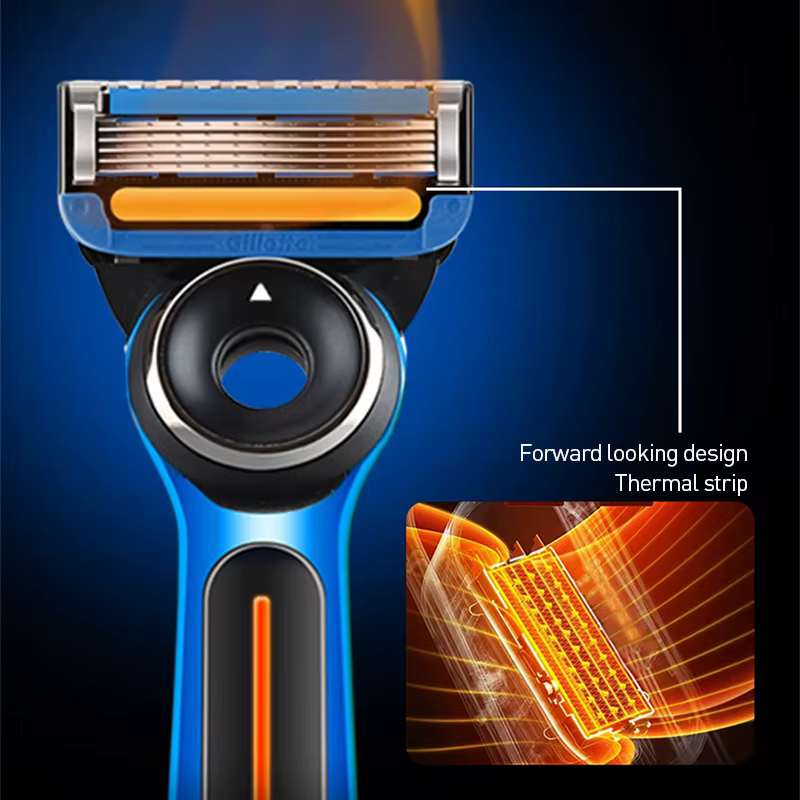 Gillette Labs rasoir chauffant édition limitée Modes de température double 5 lames Nanotech tête FlexDisc