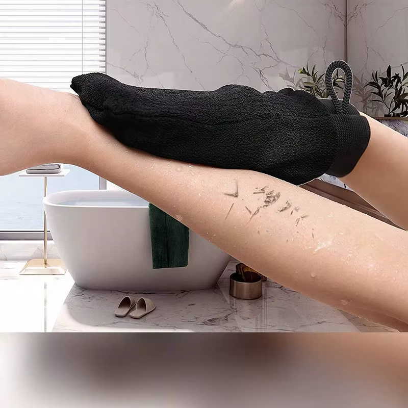 1/2 Paires de Gants Exfoliants pour la Douche, Gants de Gommage Corporel pour Femmes et Hommes, Gadget de Nettoyage Exfoliant