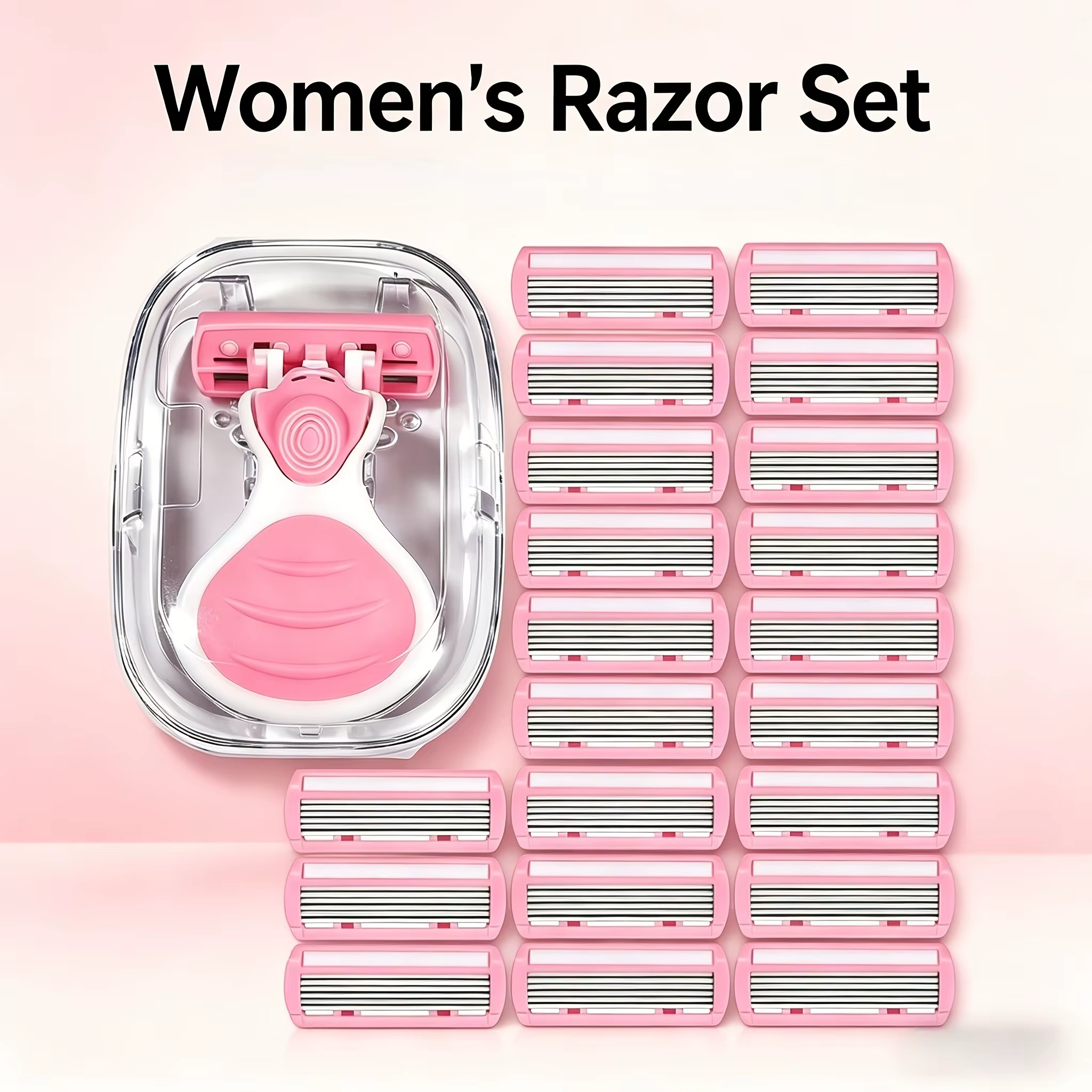 Rasoir portable 6 lames pour femme