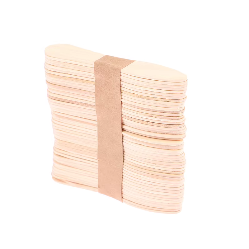 Spatule en bois pour épilation du corps pour femme