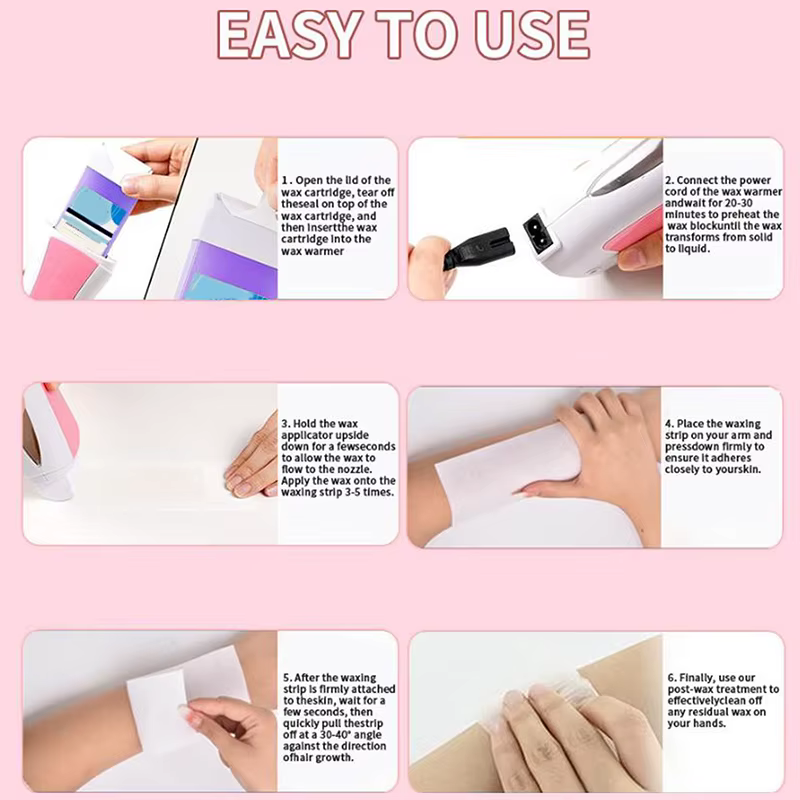 10/50/80/100 pièces de bandes de cire en tissu non-tissé professionnelles pour l'épilation
