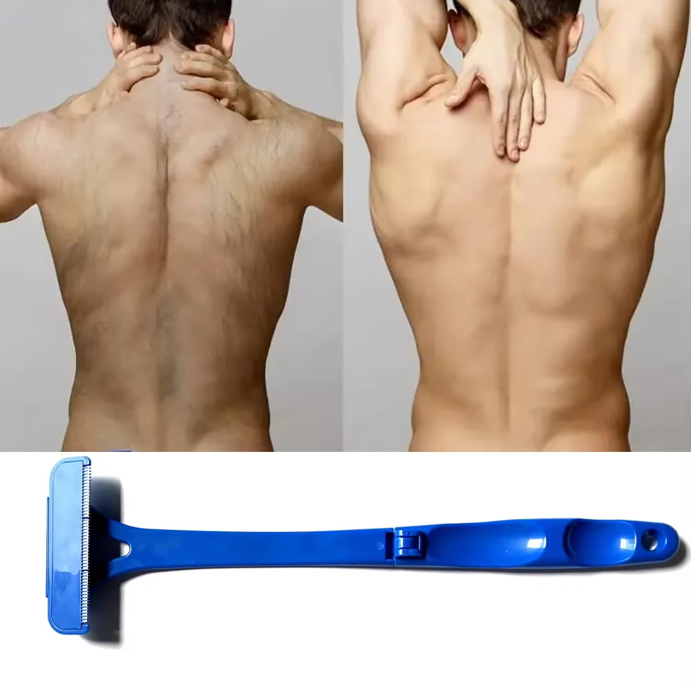 Rasoir de corps pliable à Long manche pour hommes