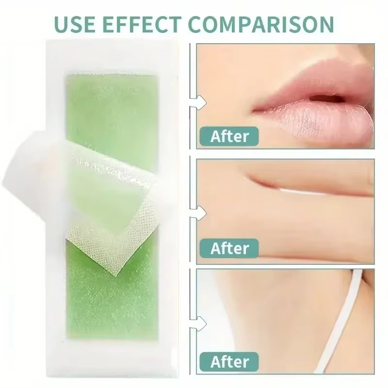 2026 10 Bandes de cire froide professionnelles double face pour l'épilation estivale - Jambes, Corps, Visage