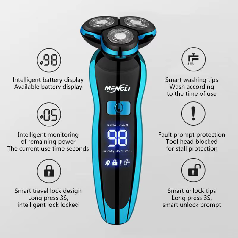 ZOZEN hommes rasoir électrique Rechargeable