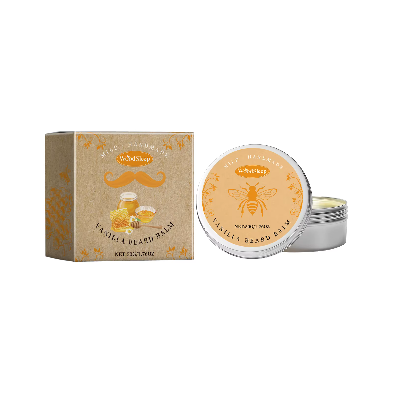 Baume à barbe naturel vanille pour hommes