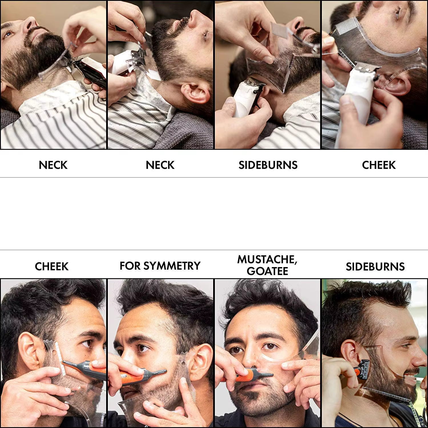 Guide de barbe multifonctionnel pour hommes