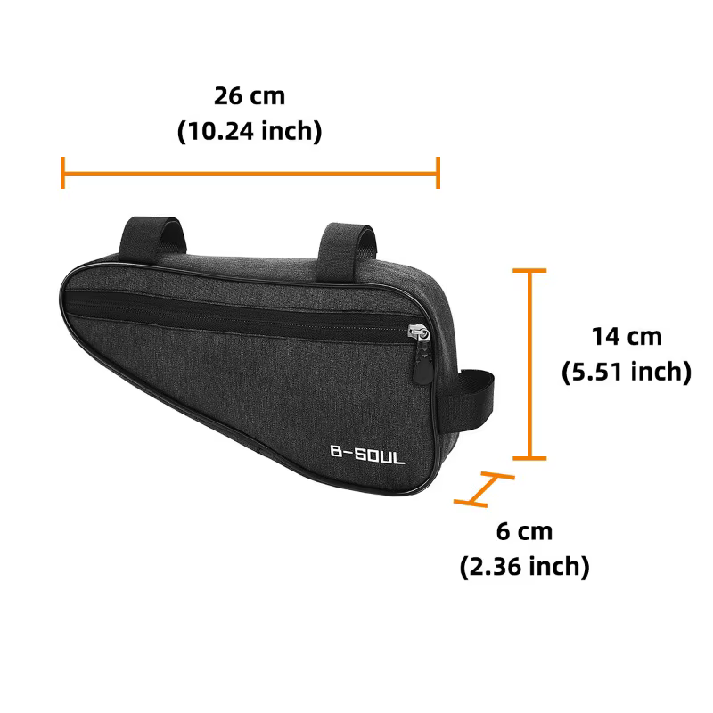 Sac de rangement triangulaire pour vélo de montagne, pochette pour cadre avant de cyclisme sur route, pochette de rangement pour vélo vtt, accessoires de vélo