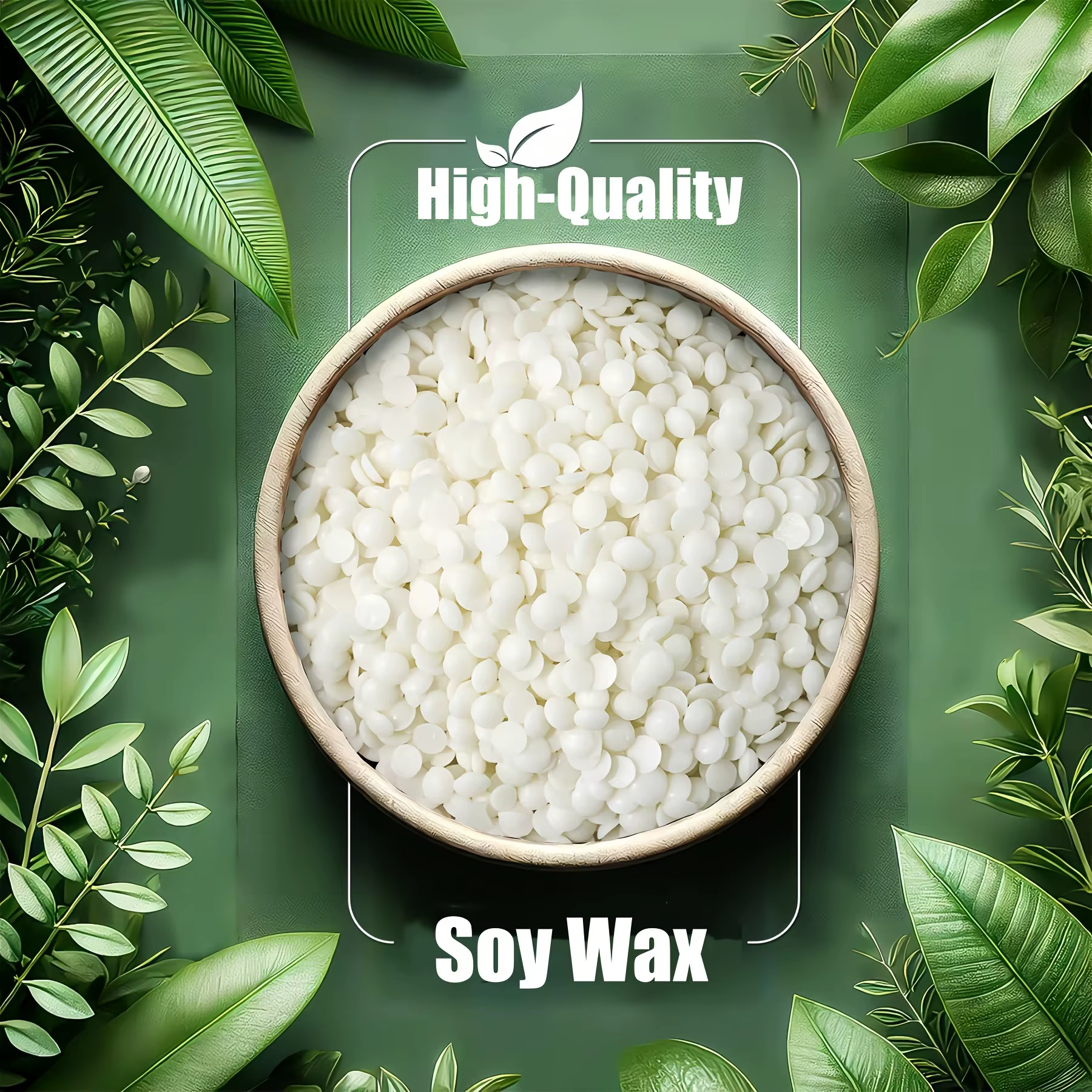 Pellets de cire de soja en sachet de 500/1000g, pellets de cire de soja pure, adaptés comme matières premières pour la fabrication de bougies parfumées DIY, fabrication de bougies
